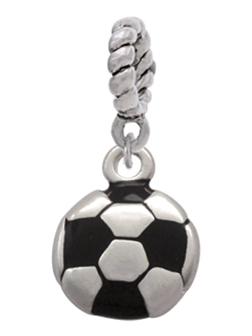 Soccer ball Rope Charm Bead Dangle