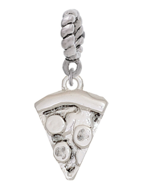 Pizza Slice Rope Charm Bead Dangle