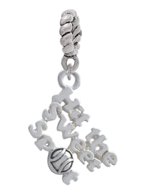 Hit the Sweet Spot with Softball Rope Charm Bead Dangle