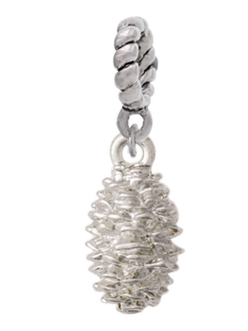 Pine Cone Rope Charm Bead Dangle