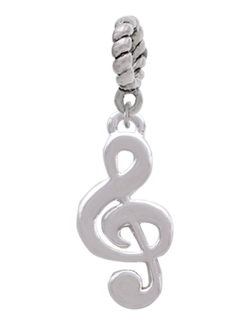 Rounded Clef Rope Charm Bead Dangle