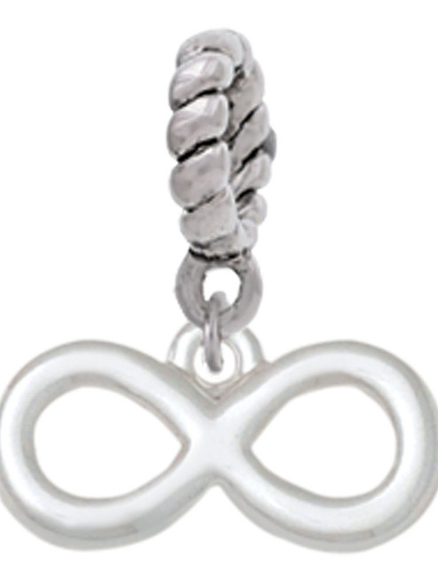 Medium Infinity Sign Rope Charm Bead Dangle