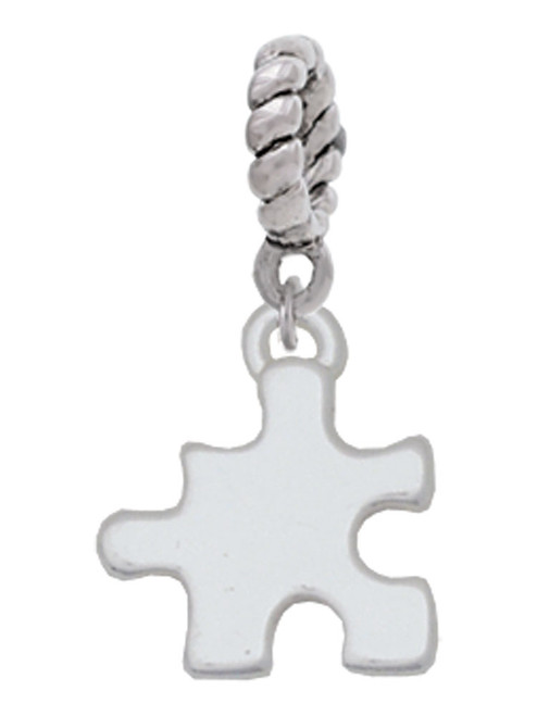Puzzle Piece Rope Charm Bead Dangle