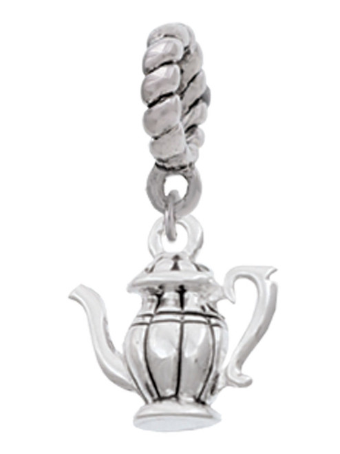 Tea Pot Rope Charm Bead Dangle