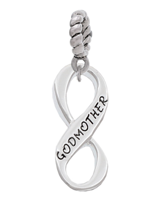 Godmother Infinity Sign Rope Charm Bead Dangle
