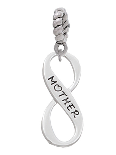 Mother Infinity Sign Rope Charm Bead Dangle