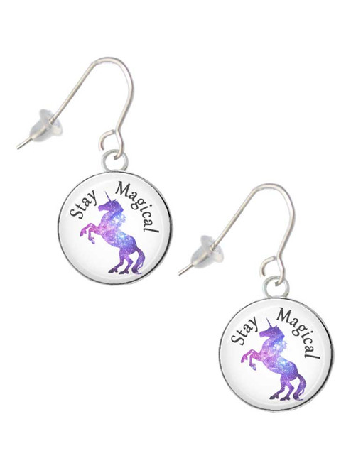 3 Merry Monkeys Goldtone Horizontal Year 2027 - French Earrings