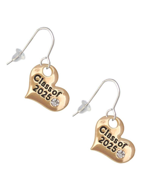 3 Merry Monkeys Goldtone Class of Heart - French Earrings