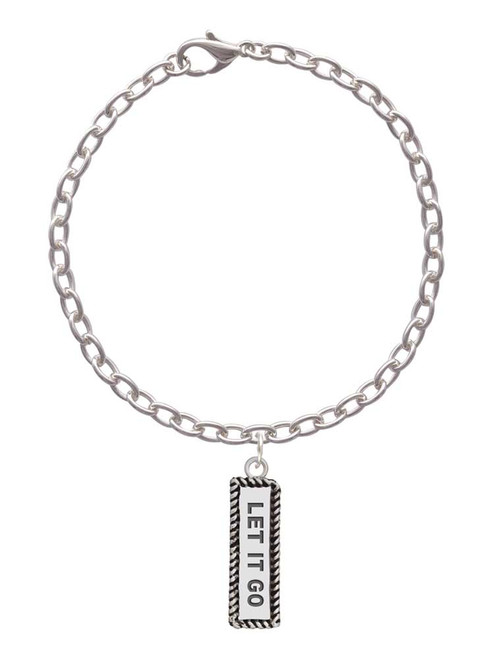 3 Merry Monkeys Silvertone Let It Go - Charm Bracelet