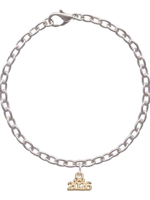 3 Merry Monkeys Goldtone Mini Year 2026 - Charm Bracelet