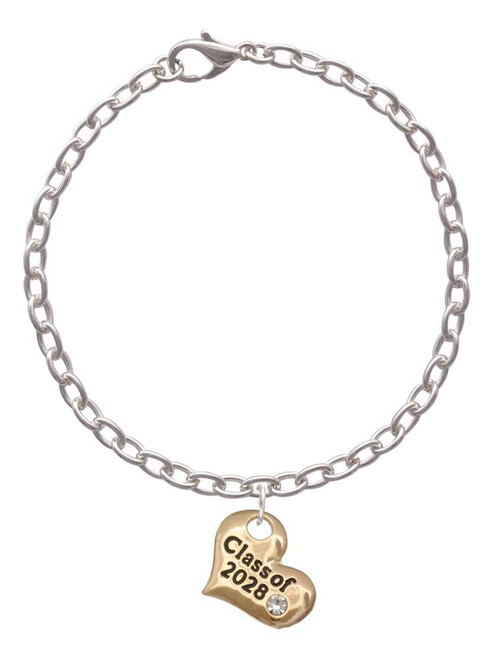 3 Merry Monkeys Goldtone Class of Heart - Charm Bracelet