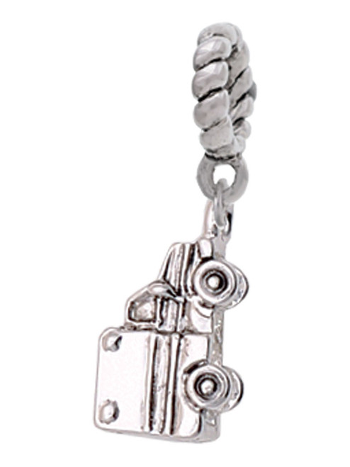 3 Merry Monkeys Silvertone 3-D Ambulance - Rope Charm Bead Dangle