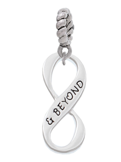 & Beyond Infinity Sign Rope Charm Bead Dangle