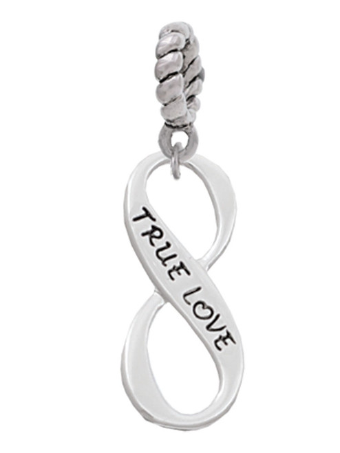 True Love Infinity Sign Rope Charm Bead Dangle