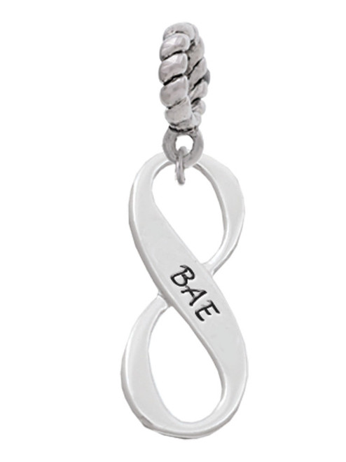 BAE Infinity Sign Rope Charm Bead Dangle