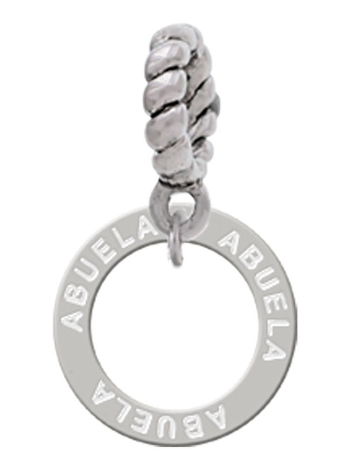 Abuela Eternity Ring Rope Charm Bead Dangle
