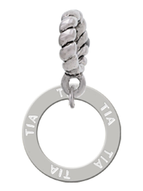Tia Eternity Ring Rope Charm Bead Dangle