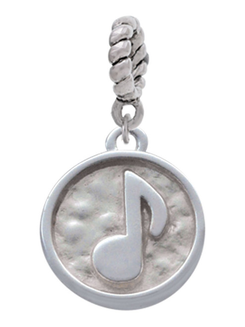 Music Note - Round Seal Rope Charm Bead Dangle