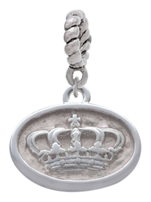 Crown - Oval Seal Rope Charm Bead Dangle