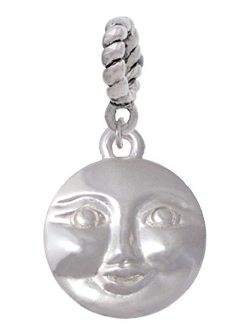 Happy Moon Rope Charm Bead Dangle
