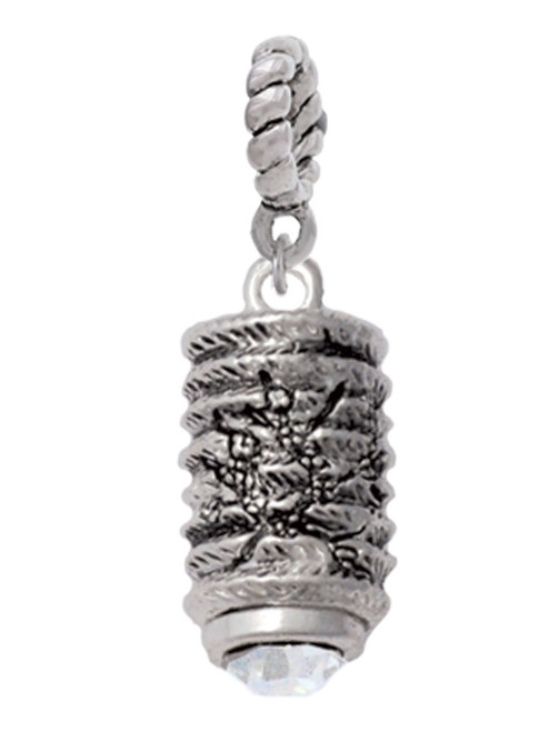 Cherry Blossom Chinese Lantern Rope Charm Bead Dangle