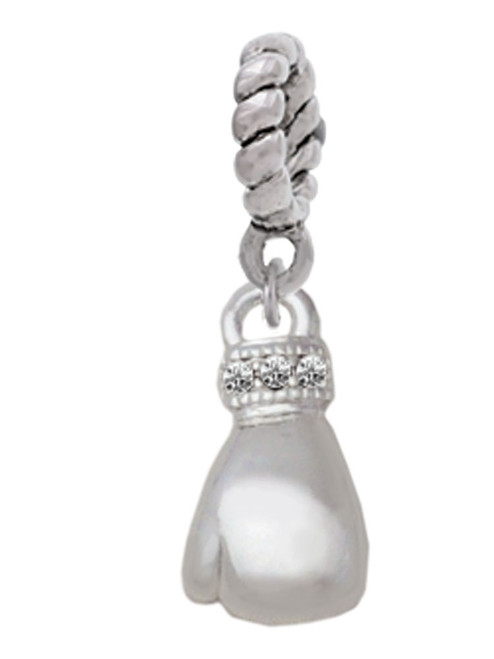 Small Boxing Glove Rope Charm Bead Dangle