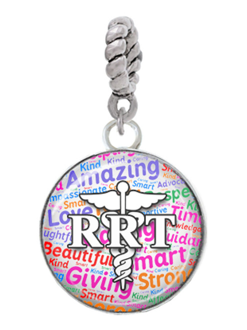 Domed Multi Color RRT Rope Charm Bead Dangle