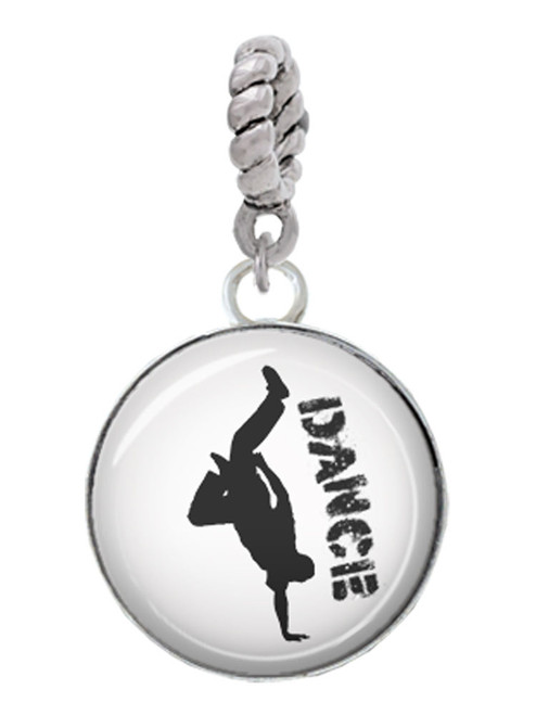 Domed Hip Hop Handstand Dance Rope Charm Bead Dangle