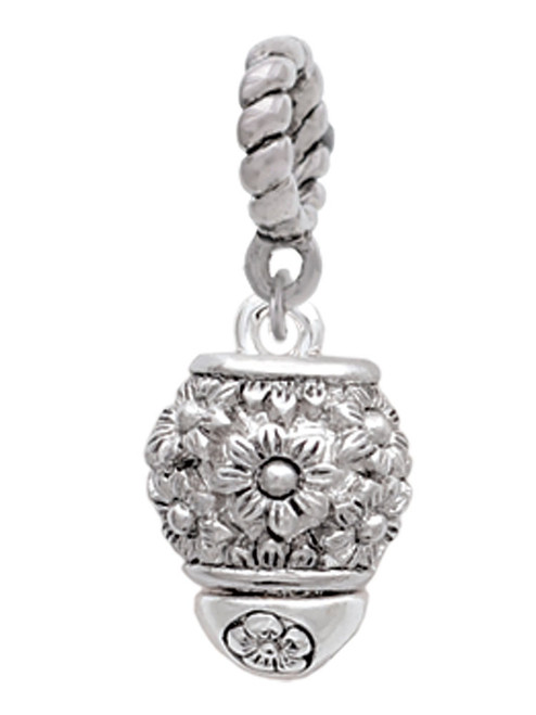 Flowers Spinner Rope Charm Bead Dangle