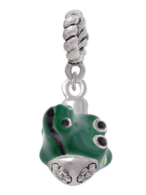 Enamel Alligator Spinner Rope Charm Bead Dangle