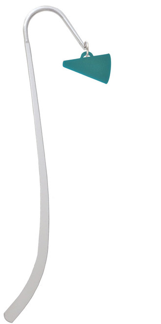 Acrylic 3/4" Teal Megaphone Charm Bookmark