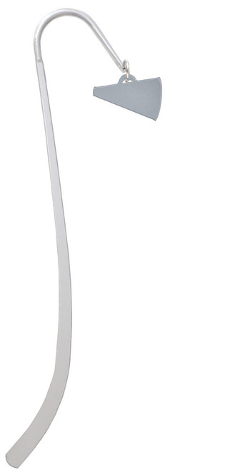 Acrylic 3/4" Silver Tone Megaphone Charm Bookmark