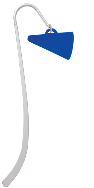 Acrylic 1.25" Royal Blue Megaphone Charm Bookmark