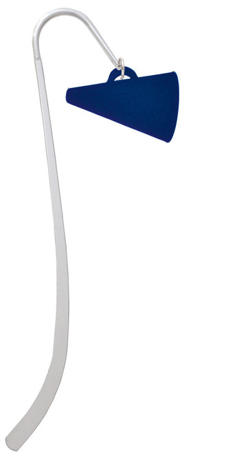 Acrylic 1.25" Navy Megaphone Charm Bookmark