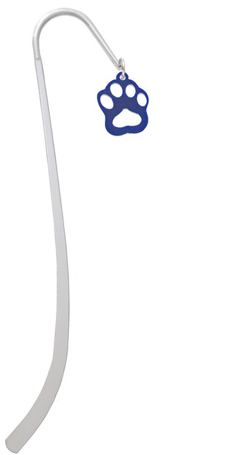 Acrylic Small Paw Blue Charm Bookmark