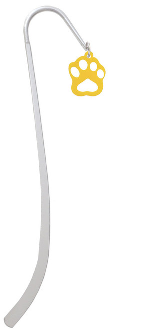 Acrylic Small Paw Yellow Charm Bookmark