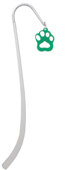 Acrylic Small Paw Green Charm Bookmark