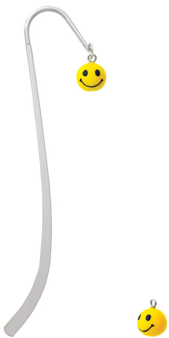 Resin Small 3-D Happy Face Charm Bookmark