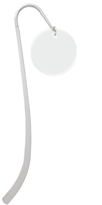Acrylic 1 1/8" Disc Imitation Pearl Charm Bookmark