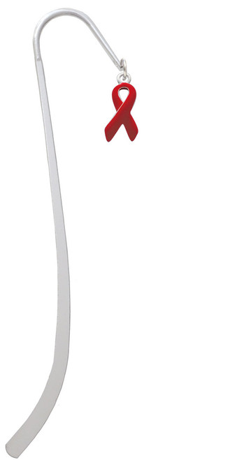Red Ribbon Charm Bookmark
