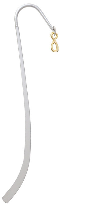 Small Elegant Gold Tone Infinity Sign Charm Bookmark