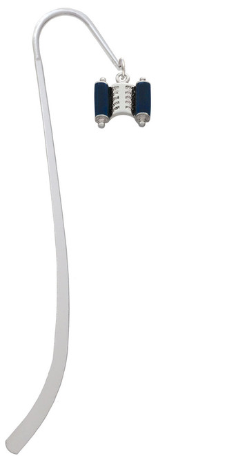 Blue Torah Scroll Charm Bookmark