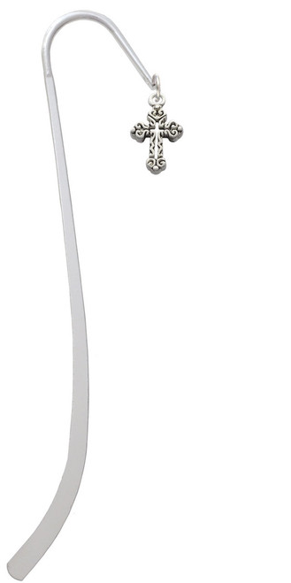 Antiqued Budded Cross Charm Bookmark