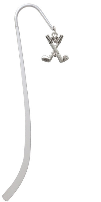 Golf Clubs with Golf Ball Charm Bookmark
