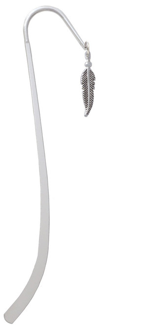 Small 3-D Feather Charm Bookmark