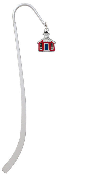 Red School House Charm Bookmark