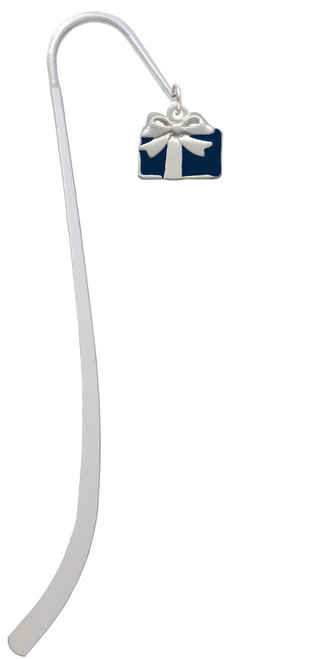 Blue Present Charm Bookmark