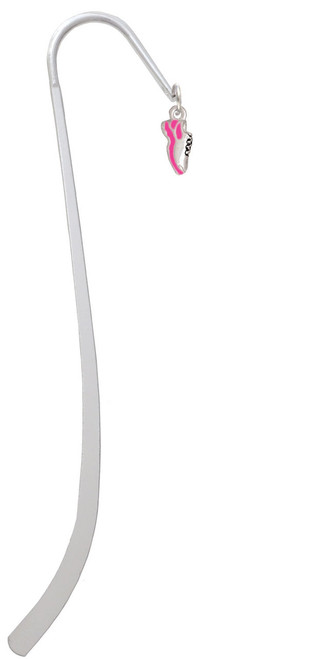 Mini Hot Pink Running Shoe Charm Bookmark