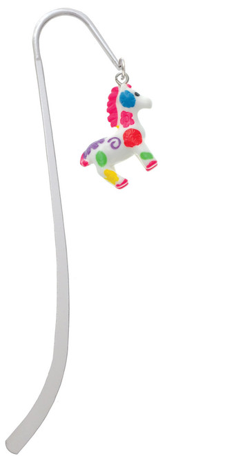 Resin Bright Paint Pony Charm Bookmark