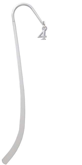 Small Number - 4 - Charm Bookmark